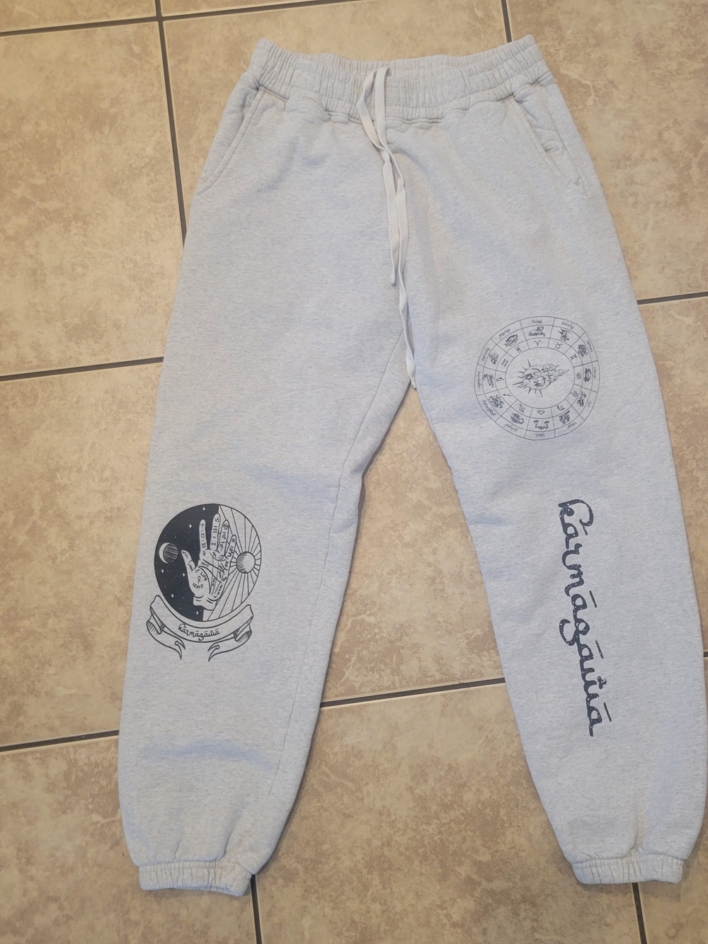 KarmagawaZodiac Print Sweatpants / Joggers Sweats Unisex Small